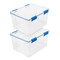 IRIS USA WEATHERPRO Plastic Storage Box with Durable Lid and Seal and Secure Latching Buckles